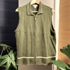 Zip-front Sweater Vest